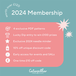 2024 Caterpillar Cross Stitch Membership