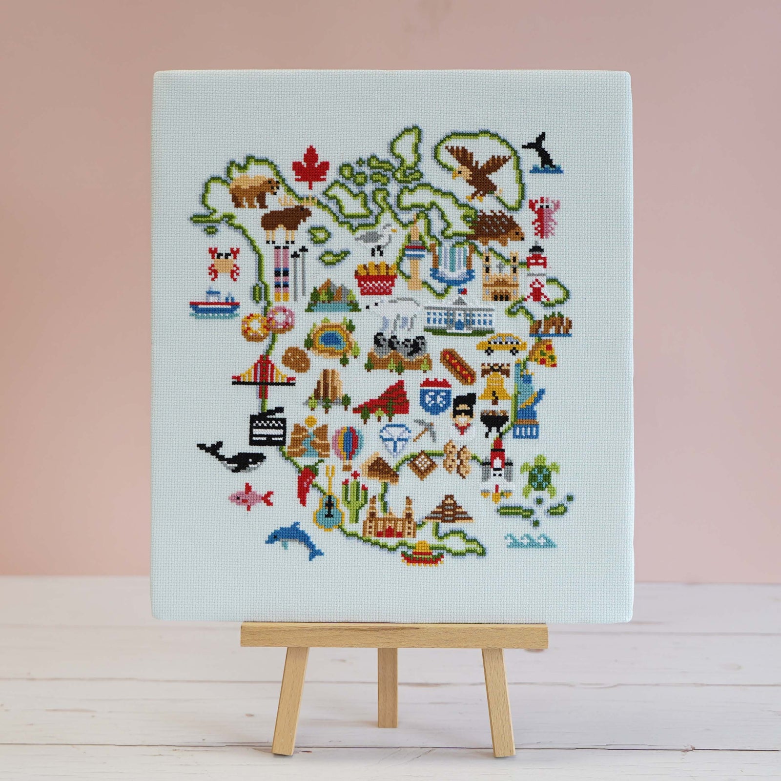 North American Adventure - Cross Stitch Kit or Pattern