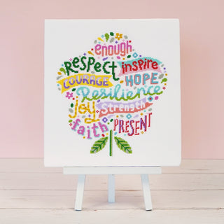 Positivity Blooms Cross Stitch Kit & PDF Pattern