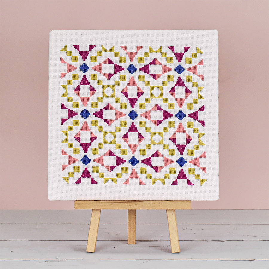 Silene Quilt Cross Stitch Kit and Pattern Caterpillar Cross Stitch