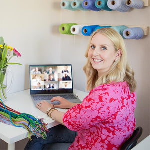 Virtual Stitching Social with sally