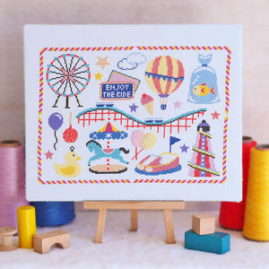 funfair cross stitch kit 