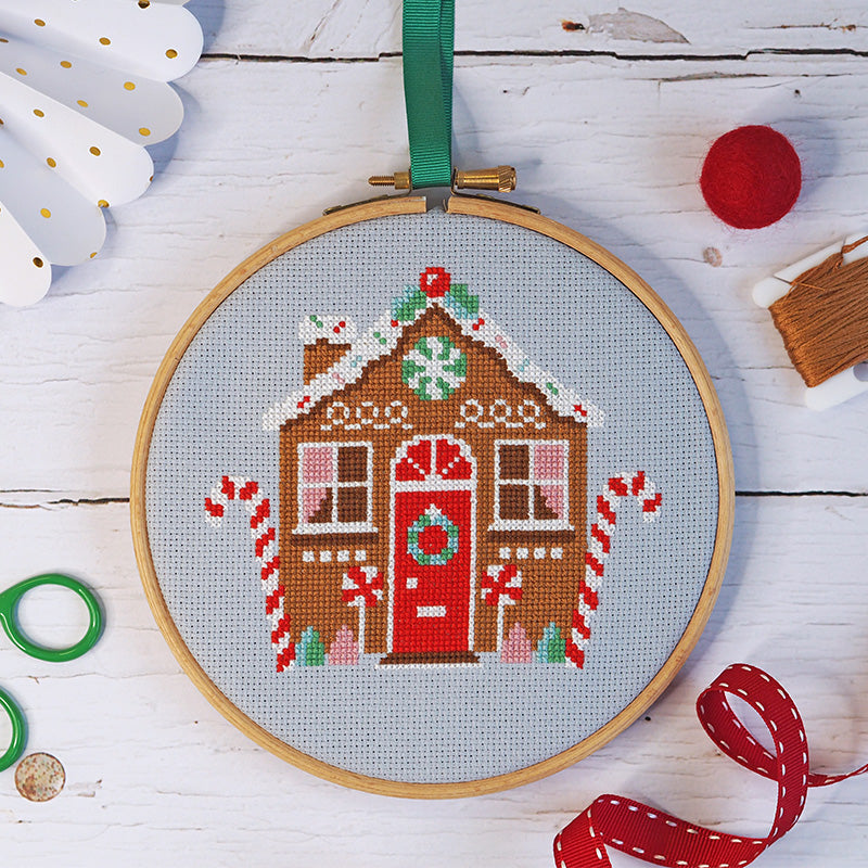 Gingerbread Cottage - Cross Stitch Kit or Pattern