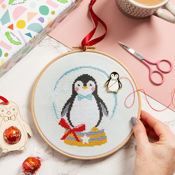Let it Snow Penguin - Cross Stitch Kit