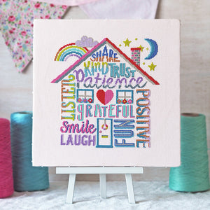 Positivity Rules - Cross Stitch Kit or Pattern