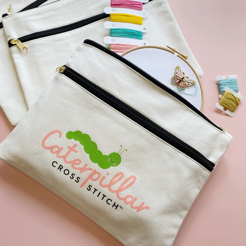 Cross Stitch Double Pocket Project Bag
