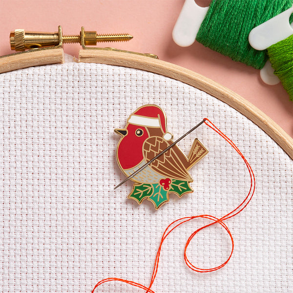 Noel Holly Wreath - Christmas Cross Stitch Kit or Pattern
