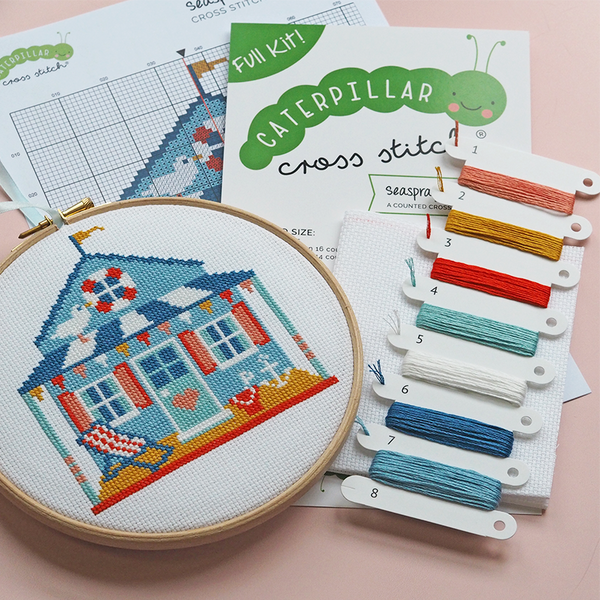 Seaspray Cottage - Cross Stitch Kit or Pattern